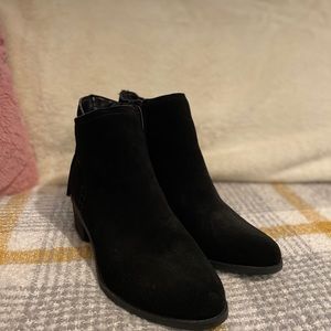 Black ankle booties